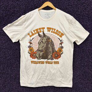 Lainey Wilson Tex & Flowers Whirlwind World Tour T-Shirt L